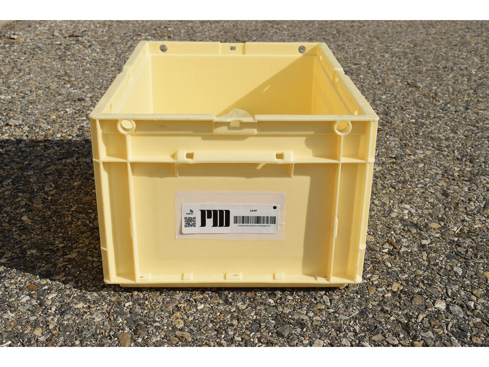 Support d’étiquette pour bac plastique