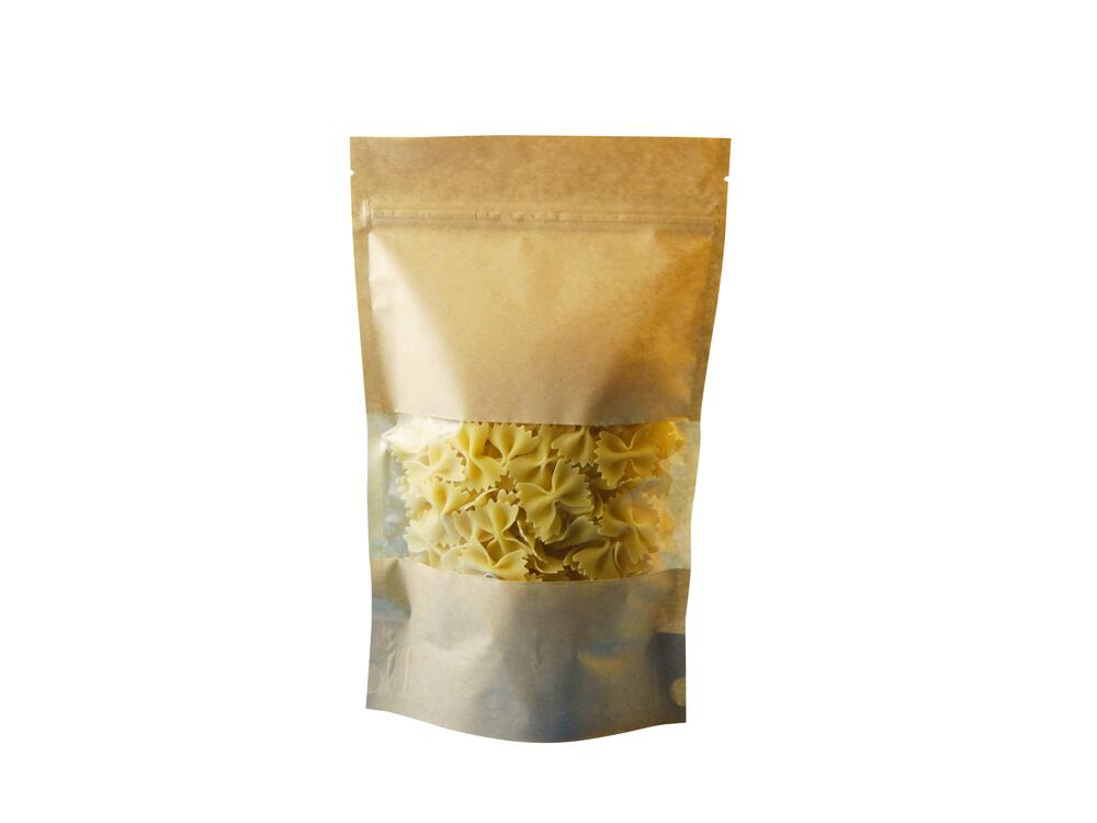 Doypack zip à fenêtre