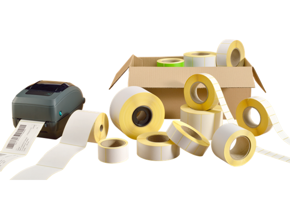 &Eacute;tiquette papier thermique pour imprimante de bureau