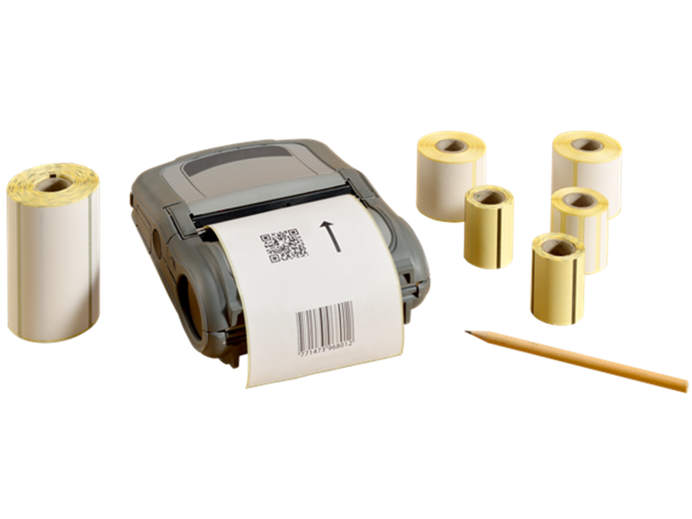 &Eacute;tiquette papier thermique pour imprimante mobile