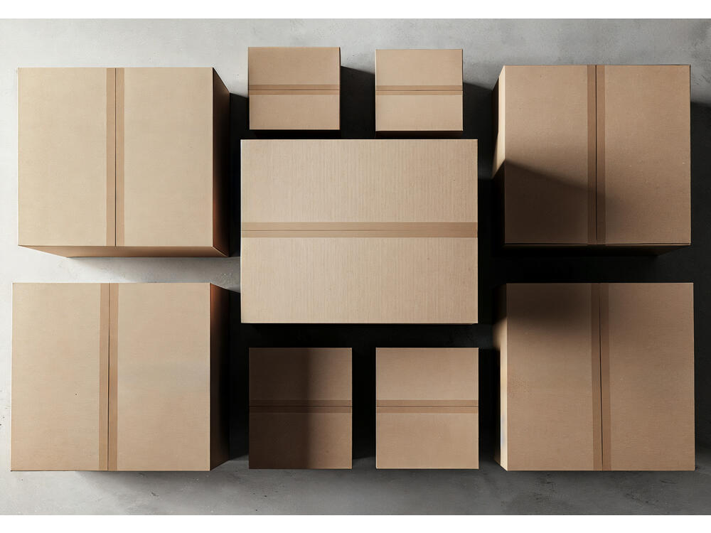 Caisse am&eacute;ricaine &eacute;crue simple cannelure de 160 &agrave; 280 mm