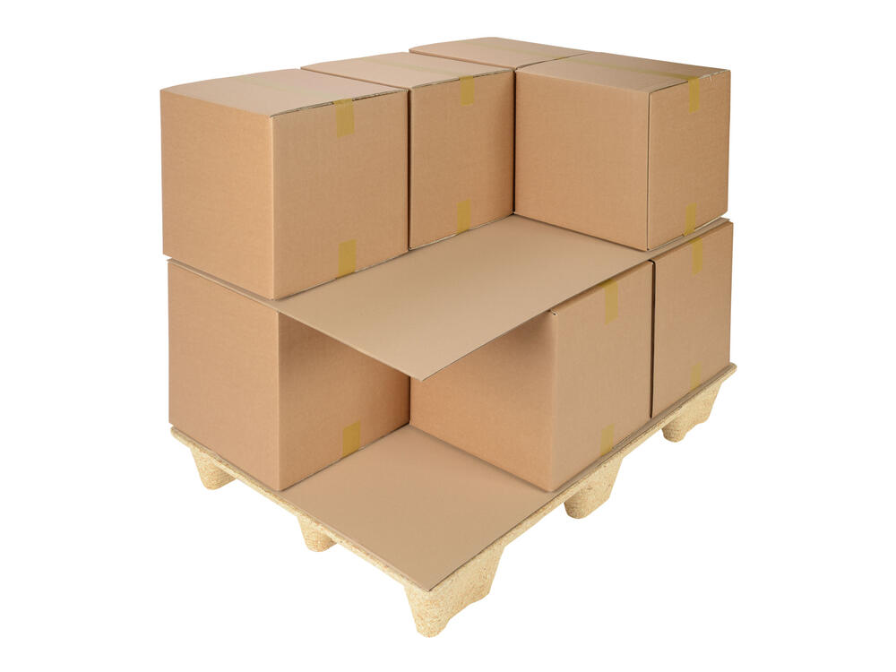 Plaque intercalaire de palette simple cannelure