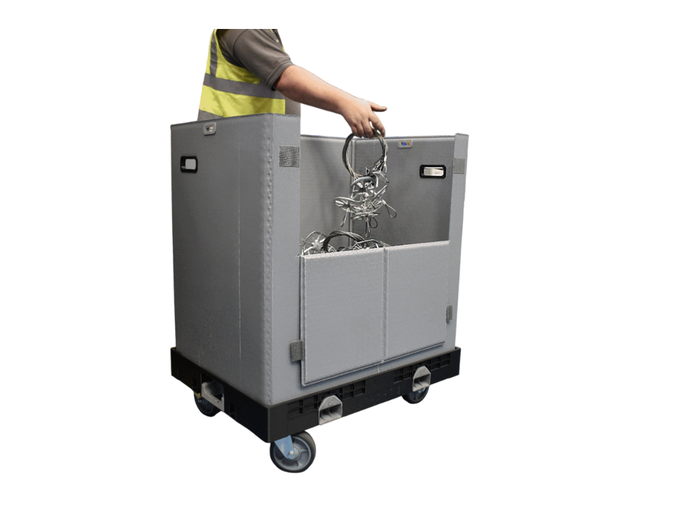 Ceinture pliable pour base roulante