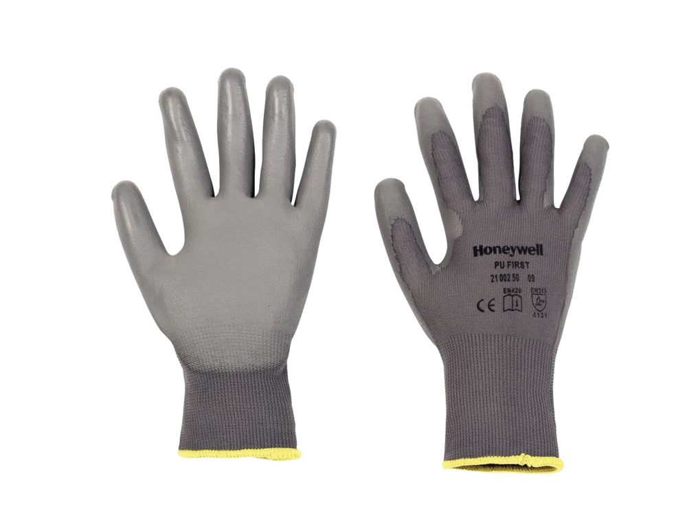 Gant tricoté en polyamide noir